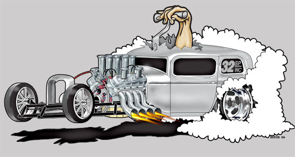 32 sedan drag car